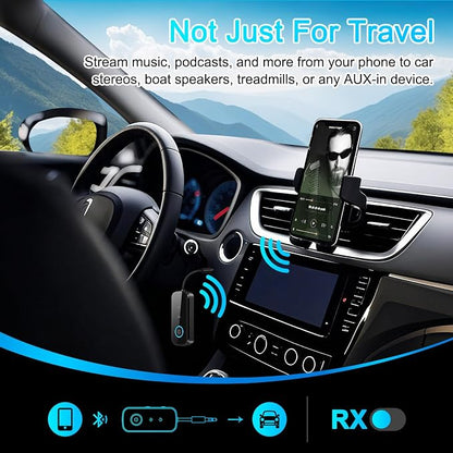 Premium Pro Bluetooth 5.4 Transmitter Receiver, Airplane Audio Adapter - Image 7