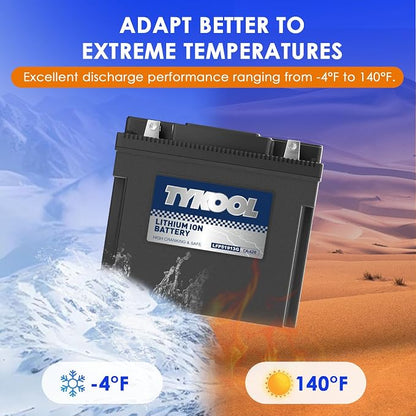 51913/51814 LiFePO4 Lithium Motorcycle Battery, Digital Readout, Fits - Image 7