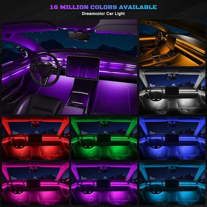 RGB Acrylic Interior Car LED Strip Light - Image 2