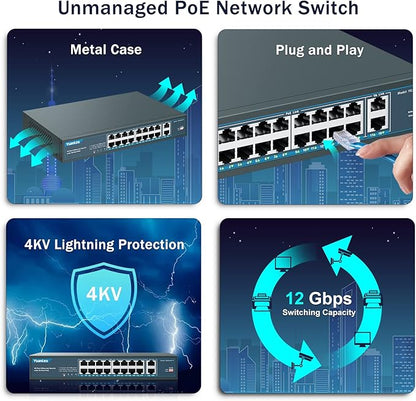 YuanLey 16 Port PoE Switch - Image 5