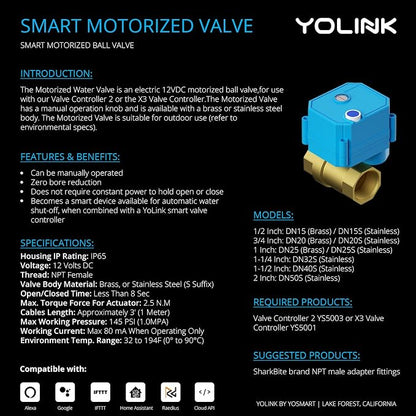 YoLink Wireless Smart Valve Control Kit, Wireless Controller 2, LoRa Long Range - Image 5