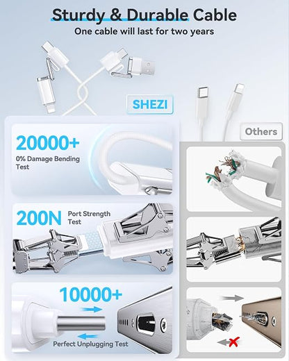 SHEZI 4-in-1 USB C Cable Compatible - Image 6