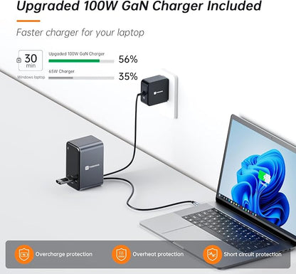TobenONE USB C Docking Station Dual Monitor - Image 3