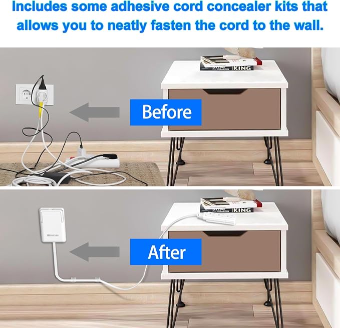6FT Ultra Flat Plug Extension Cord - Image 3