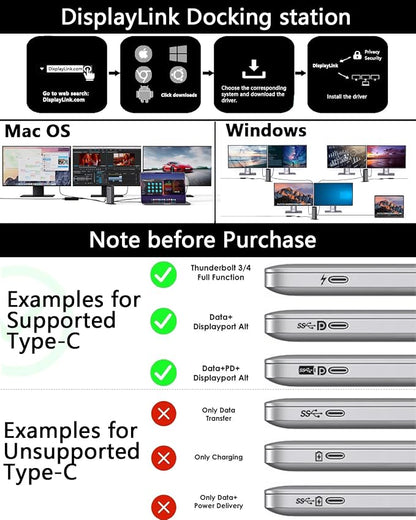 WAVLINK Docking Station 3 Monitors, Triple 4K@60Hz - Image 6