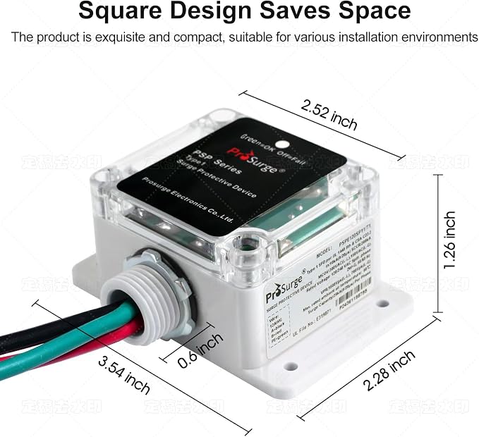 Whole House Surge Protection Device, Outdoor or Indoor, Single-Phase, 3-Wire - Image 4