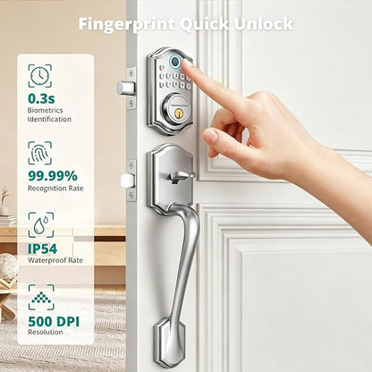 AkaGear Keyless Entry Door Lock Deadbolt - Image 2