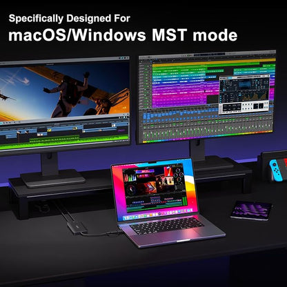 USB 3.0 to HDMI Splitter Extended Display Dual Monitors, USB 3.0-A/C to Dual - Image 4