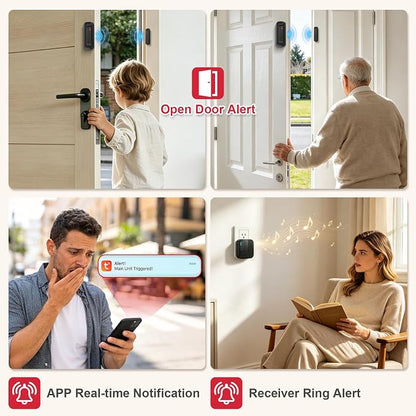 WiFi Door Chime, SanJie Door Sensor Alarm - Image 2