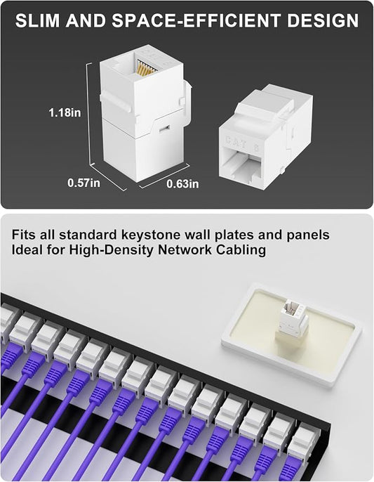 RJ45 Cat6 Keystone Coupler - Image 2