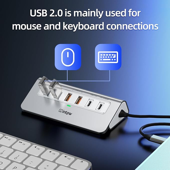USB C Hub 10Gbps, 9-in-1 USB 3.2 Hub - Image 5