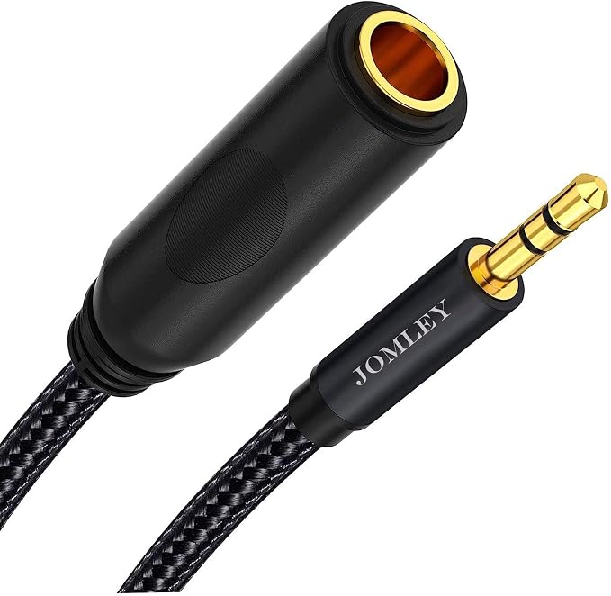 1/4 to 3.5mm Adapter, TRS 6.35mm Female to 3.5mm Male Headphone Adapter by JOMLEY