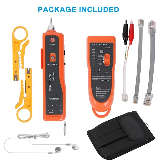 Goeco Ethernet Network Toner RJ11 RJ45 Network Cable Tester LAN Tracker Wire - Image 2