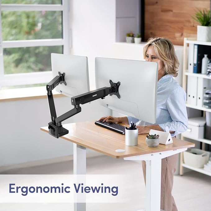 Dual Monitor Mount for Desk, Heavy Duty Dual Monitor Stand for 17 to 35 inch - Image 6