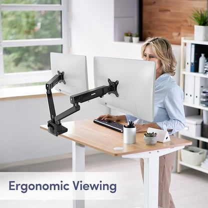 Dual Monitor Mount for Desk, Heavy Duty Dual Monitor Stand for 17 to 35 inch - Image 6