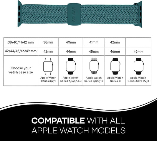 Solace Bands Imperium Adapt Wide Adjustable Nylon Braided Watch Band - Image 2