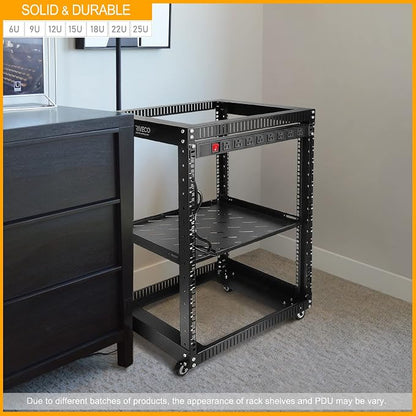 RIVECO 18U Open Frame Server Rack - Image 5