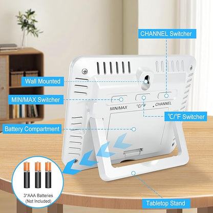 Urageuxy Wireless Indoor Outdoor Thermometer - Image 6
