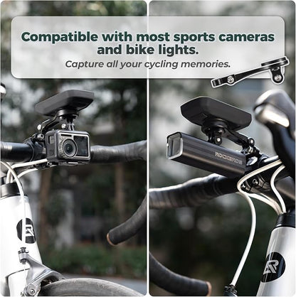 ROCKBROS Bike Computer Mount Out-Front Aluminum Integrated Bicycle Cycling - Image 8