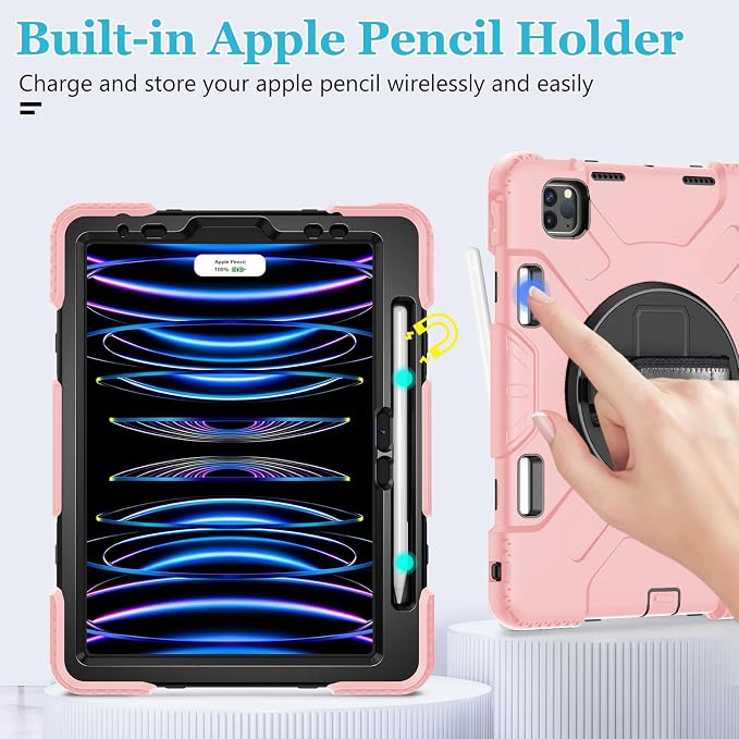 Case for iPad Pro 11 Inch 2022/2021/ 2020/2018: Silicone Cover for iPad 11 Inch - Image 8