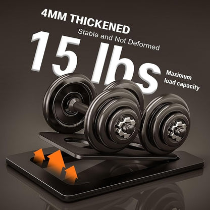 Metal Desktop Speaker Stands Pair, 15° Tilted Steel Tabletop Bookshelf Speaker - Image 5