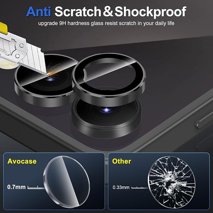 for Samsung Galaxy Z Flip 7 Camera Lens Protector, Individual Metal Ring - Image 3