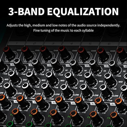 Depusheng MX12 12 Channel Sound Mixer Audio Mixing Console 48V 256DSP - Image 7