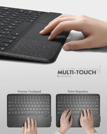 Doohoeek Keyboard Folio for Samsung Galaxy S10 Fe 10.9" 2025 / S9 FE / S9 - Image 3