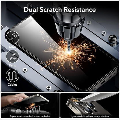 ESR 3+1 Pack for iPhone 15 Pro Screen Protector, Full Coverage Ultra-tough - Image 5