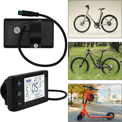 S866 Electric Bicycle LCD Display Meter, 24V 36V 48V Ebike LCD Display Control - Image 6