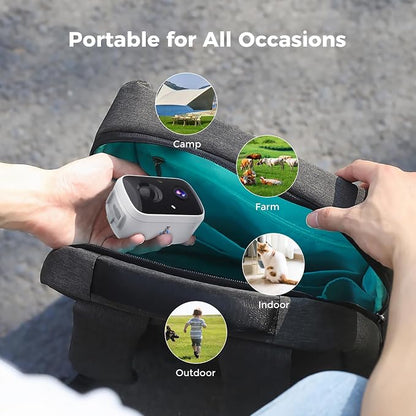 Hiseeu Solar Camera Security Outdoor, 4 Pack 100% Wireless 3K 4MP Surveillance - Image 5