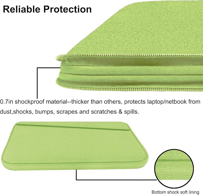 Laptop Case 15.6 inch, Slim Computer Carrying Bag Protective Cover Briefcase - Image 4