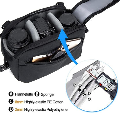 Cwatcun Waist Camera Case DSLR SLR Bag Sling Shoulder Camera Bag Water - Image 5