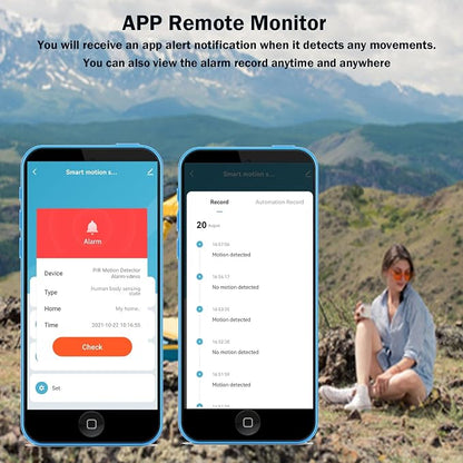 Wi-Fi Motion Sensor: Smart Motion Detector PIR Infrared Motion Sensor - Image 2