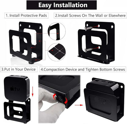 Adjustable Cable Box Wall Mount Small Device Modem Wall Mount Holder - Image 6