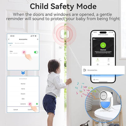 CPVAN WiFi Motion Sensor Alarm System, 125dB Smart PIR Motion Detector - Image 6