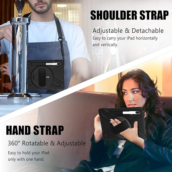 BRAECN for Galaxy Tab S6 Case, Heavy Duty Shockproof Case - Image 4