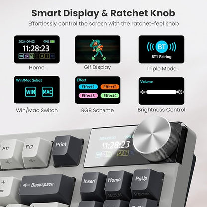 RK ROYAL KLUDGE S85 Wireless Mechanical Keyboard, TKL Keyboard - Image 3