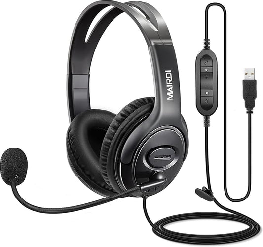 MAIRDI USB Headset with Microphone by MAIRDI