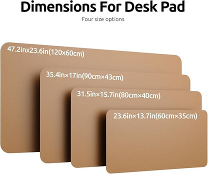 YSAGi Leather Desk Protector, Office Mat, Large Mouse Pad, Non-Slip PU Leather - Image 8