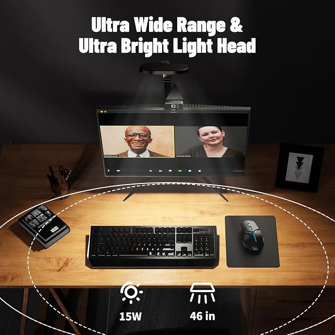 Desk Zoom Meeting Light for Video Conference, Computer Lights - Image 3