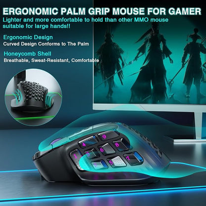 SM809 Pro Wireless MMO Gaming Mouse - Image 8