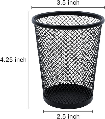 Desk Pencil Pen Holder, Wire Mesh Pen Cup Holder - Image 2