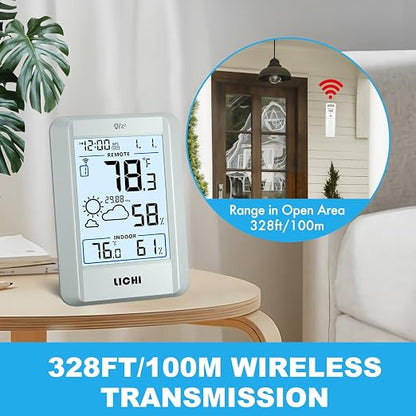 Indoor Outdoor Thermometer Wireless Weather Station External Thermometer - Image 4