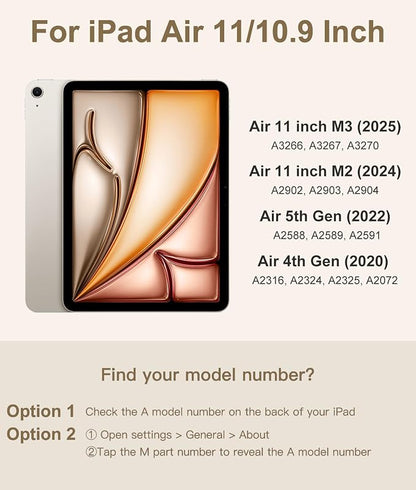 Compatible with iPad Air 11 Inch & Air 5th/ Air 4th Generation Case with - Image 2