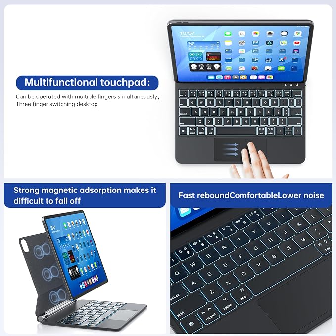 Keyboard Case with Stylus Pen for ipad Air 11-inchiPad Pro11 in Magic-Style - Image 7