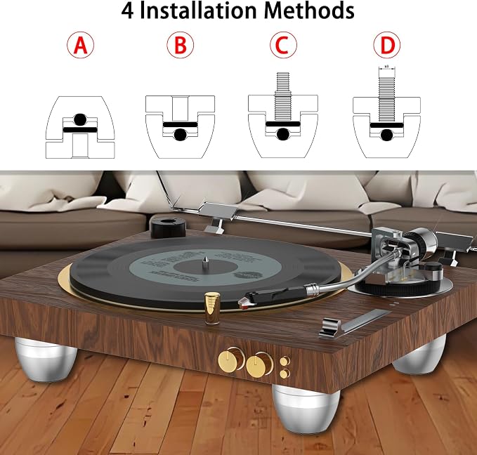 Audiocrast 4X HiFi Speaker Spike Pads Isolation Stand Feet, IF3033 Speaker - Image 3