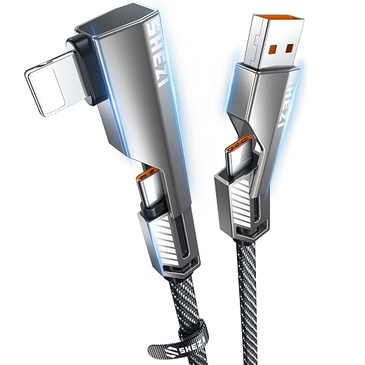4-in-1 USB C Cable 3FT Compatible by Vexipia