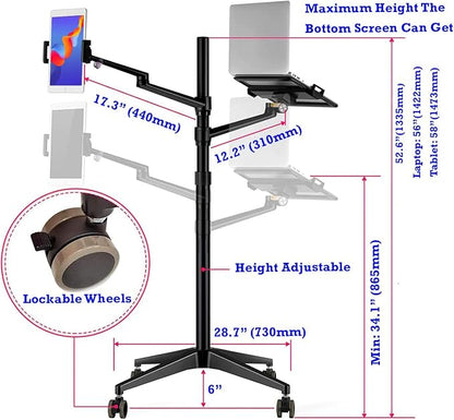 Triple arm Height Adjustable Stand Mount - Image 2