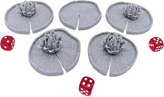 Lily Pads by Printable Scenery, 3D Printed Tabletop RPG Scenery and Wargame - Image 2